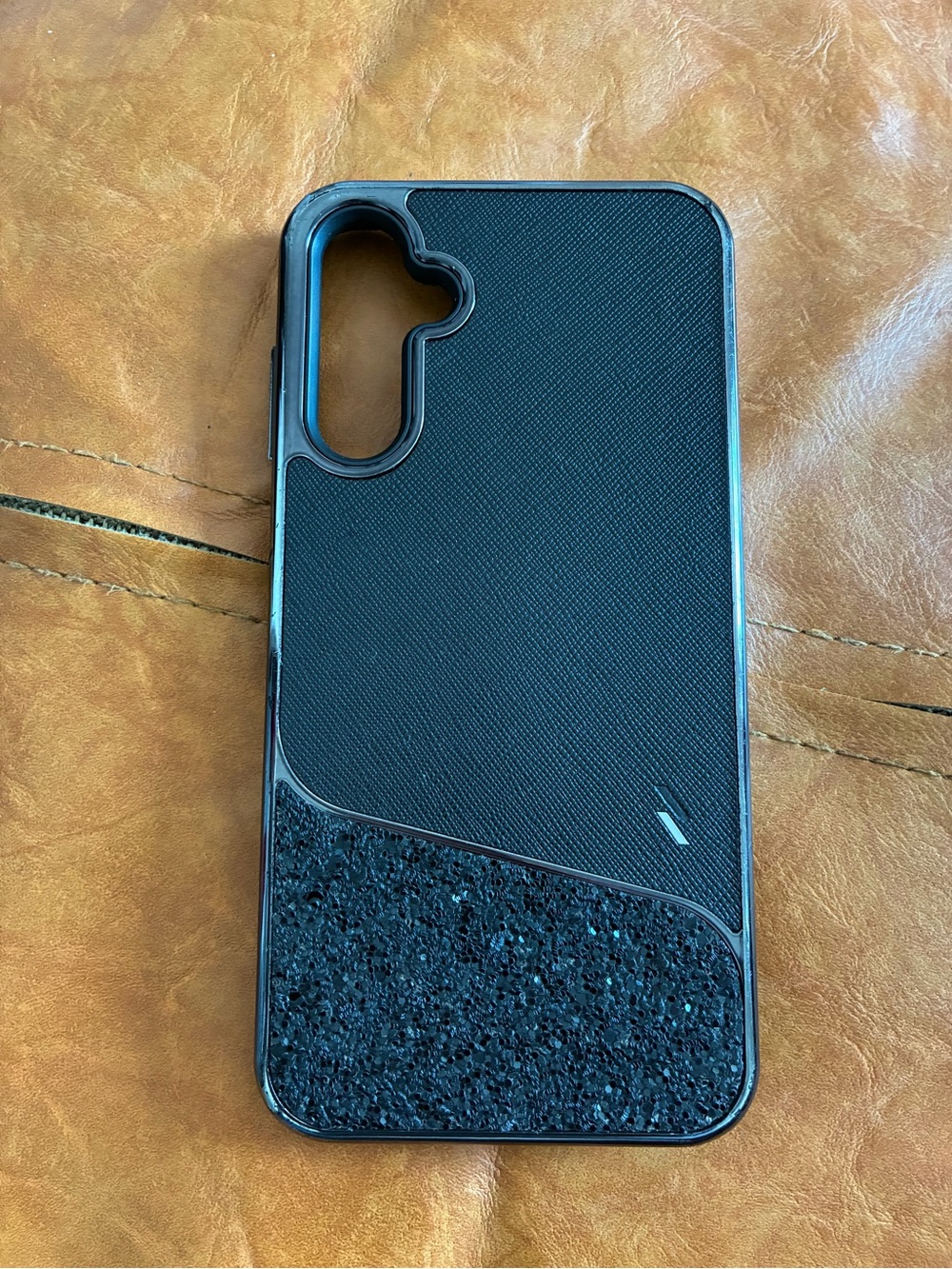 Adventure Samsung Galaxy 15 Phone Cover Black Glitter - Picture 2 of 4